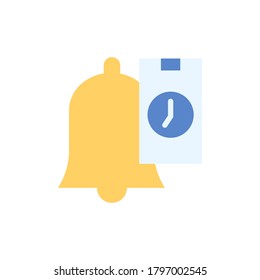 Calendar smartphone clock icon. Simple color vector elements of almanac icons for ui and ux, website or mobile application
