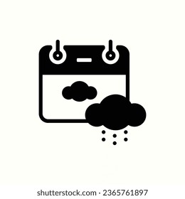 calendar, snow black icon, isolated icon in light background, perfect for website, blog, logo, graphic design, social media, UI, mobile app
