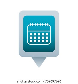 calendar social media square pointer web