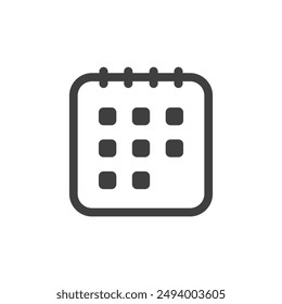 Calendar Square Shape Linear Style Icon