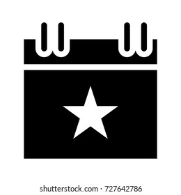 calendar star icon 