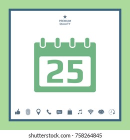 Calendar symbol symbol