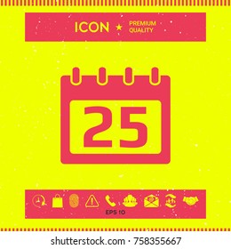 Calendar symbol  symbol