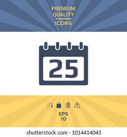 Calendar symbol icon