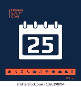 Calendar symbol icon