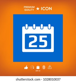 Calendar symbol icon