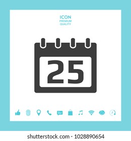 Calendar symbol icon
