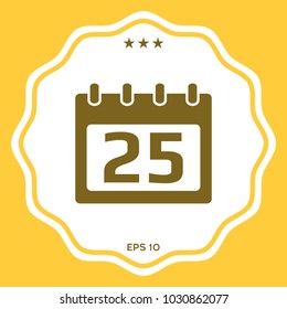 Calendar symbol icon