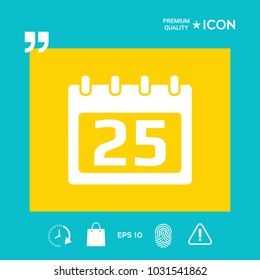 Calendar symbol icon