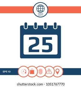 Calendar symbol icon