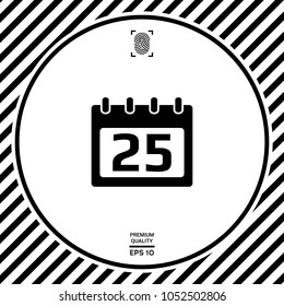 Calendar symbol icon