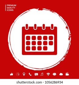 Calendar symbol icon
