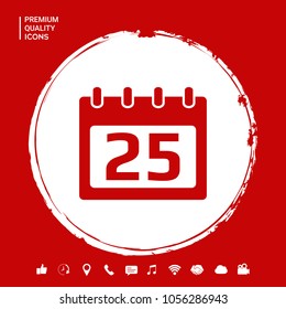 Calendar symbol icon