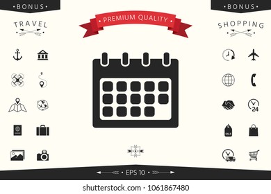 Calendar symbol icon