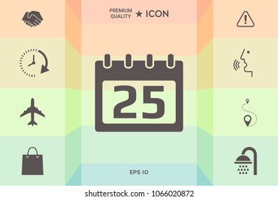 Calendar symbol icon