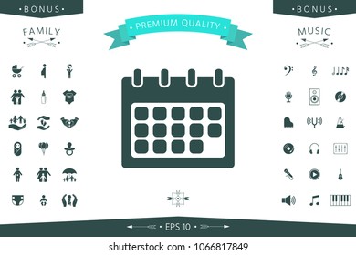 Calendar symbol icon