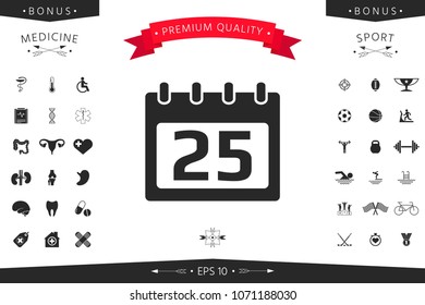 Calendar symbol icon