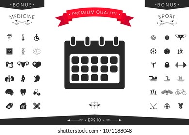 Calendar symbol icon