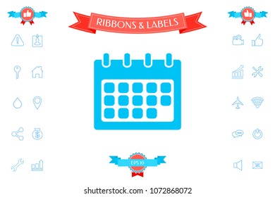 Calendar symbol icon