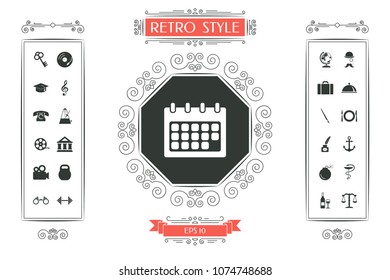 Calendar symbol icon