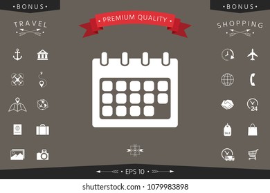Calendar symbol icon