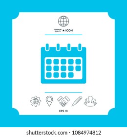 Calendar symbol icon