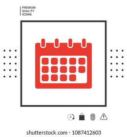 Calendar symbol icon