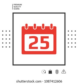 Calendar symbol icon