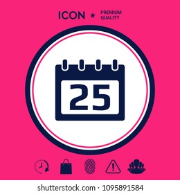Calendar symbol icon