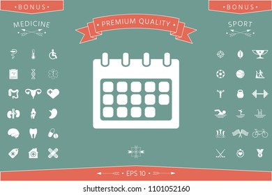 Calendar symbol icon