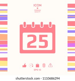 Calendar symbol icon