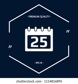 Calendar symbol icon