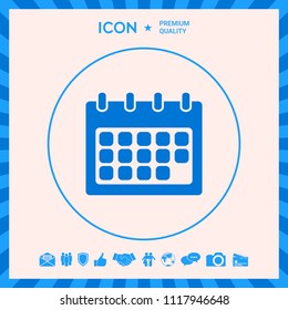 Calendar symbol icon