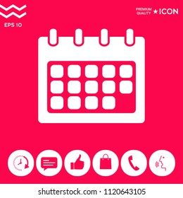 Calendar symbol icon