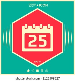 Calendar symbol icon