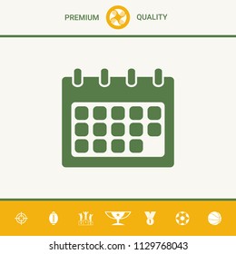 Calendar symbol icon