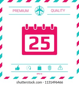 Calendar symbol icon