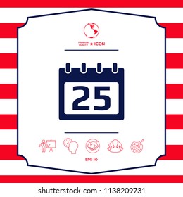 Calendar symbol icon