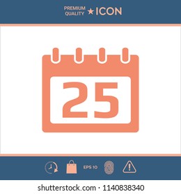Calendar symbol icon