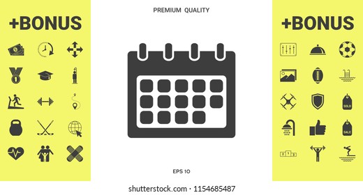 Calendar symbol icon