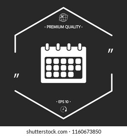 Calendar symbol icon