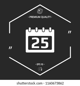 Calendar symbol icon