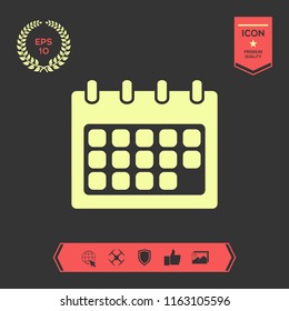 Calendar symbol icon