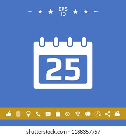 Calendar symbol icon