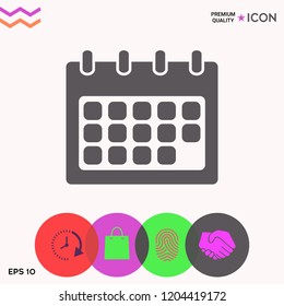 Calendar symbol icon