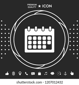 Calendar symbol icon