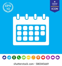 Calendar symbol icon