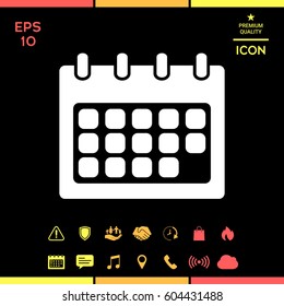 Calendar symbol icon