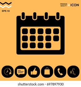 Calendar symbol icon