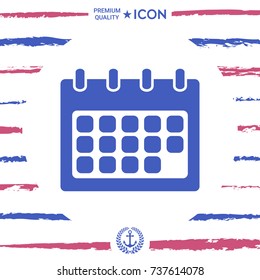 Calendar symbol icon